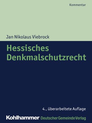 cover image of Hessisches Denkmalschutzrecht
